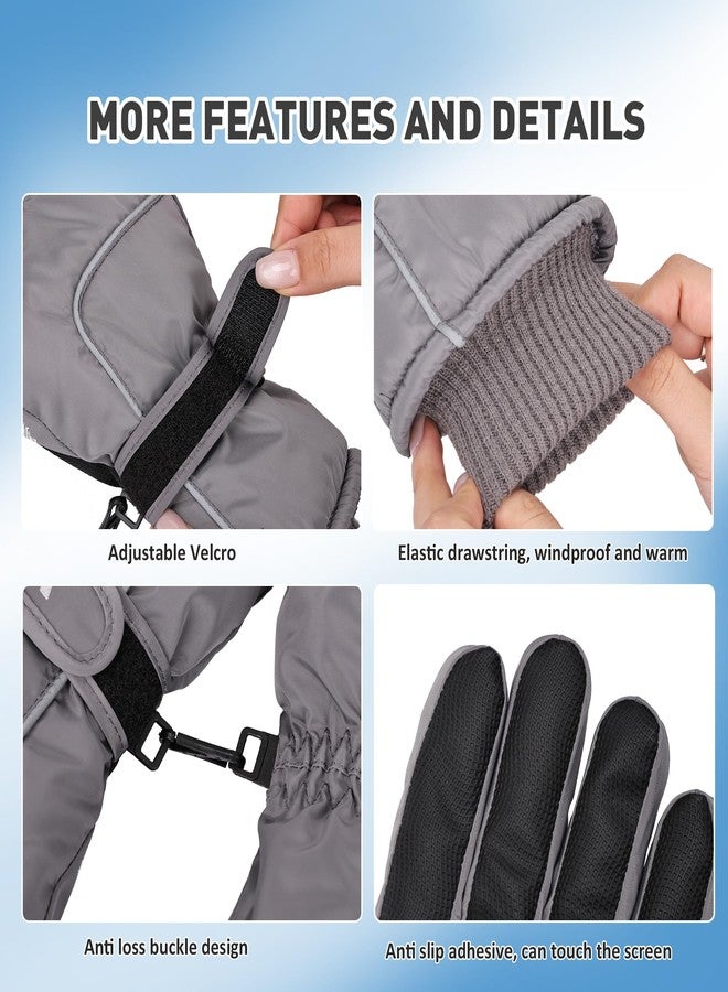 Gilotop Unisex Waterproof Winter Gloves Touchscreen,Windproof Thermal Ski Gloves for Men Women, Warm for Snowboarding, Hiking, Running,Outdoor Activities - Image 3